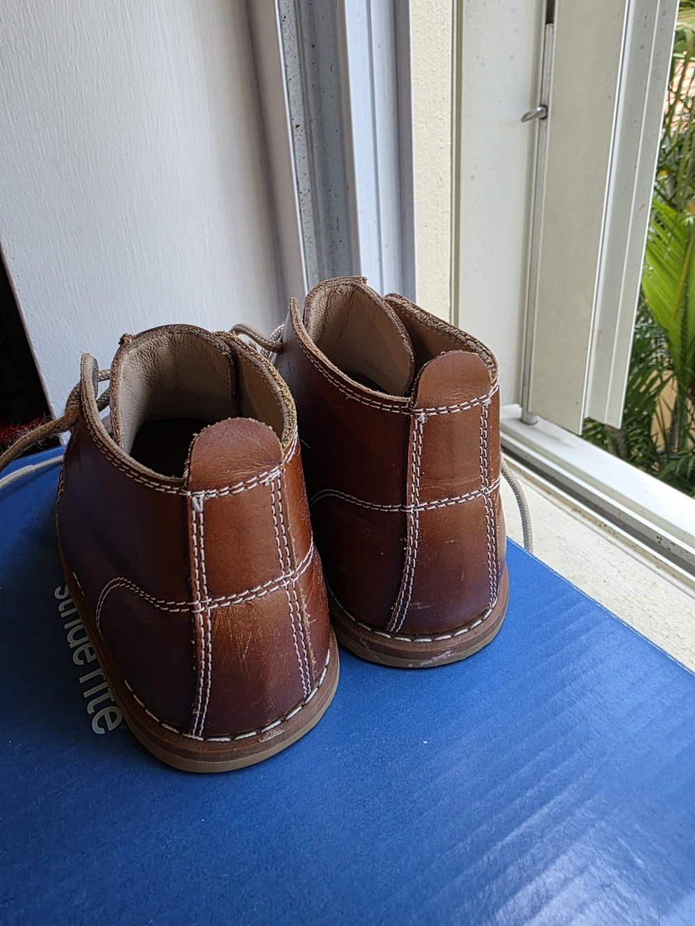 Elephantito Brown Leather Kids Chukka Boots - Picture 3 of 7